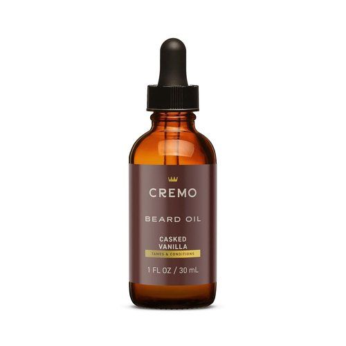 Cremo Beard Oil - Revitalizing Casked Vanilla, 1 Fl Oz | Restore Moisture & Soften Beard