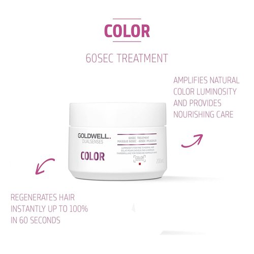 Goldwell Dualsenses Color Brilliance Treatment - 60-Second Color Boost for Vibrant Hair | 200mL