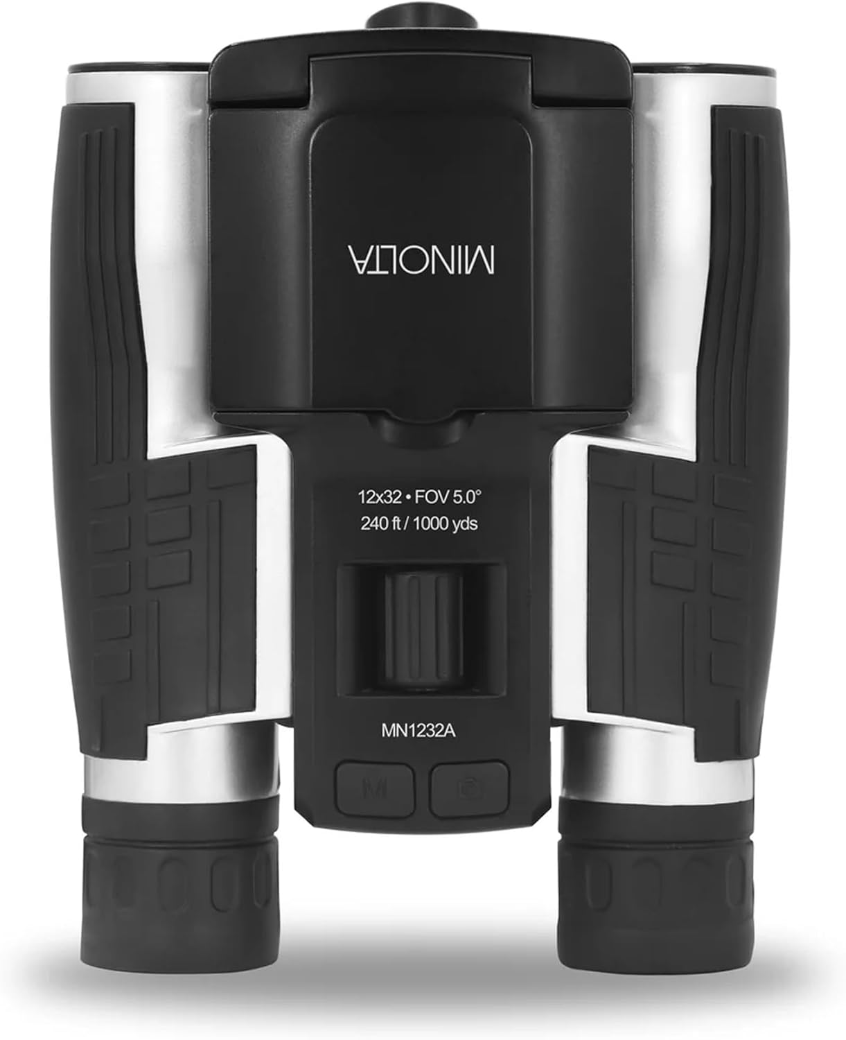 Minolta 12x32 Digital Binoculars - 4K UHD Video Camera, 48MP Photo Capture, 8X Digital Zoom, IPS Anti-Glare Screen, Fog-Resistant Optics, Compact, Ideal for Birdwatching & Travel Hunting + Harness