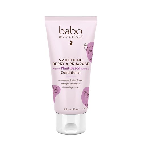Babo Botanicals Smoothing Conditioner - Evening Primrose & Coconut Oil for Tangly Hair | Vegan Formula