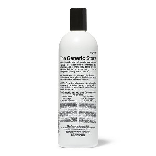 Generic Value Products Tea Tree Oil Shampoo - Softens Hair & Cleanses Scalp | 16 oz