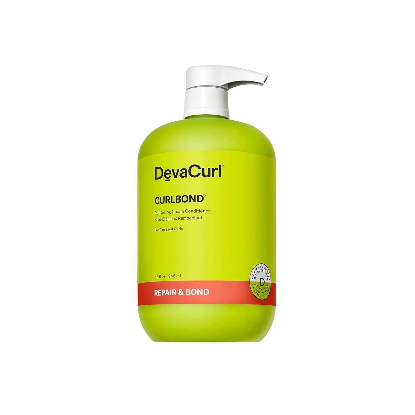 DevaCurl CurlBond Re-Coiling Cream Conditioner - Strengthens & Seals Split Ends | Preserves Color Up to 30 Washes
