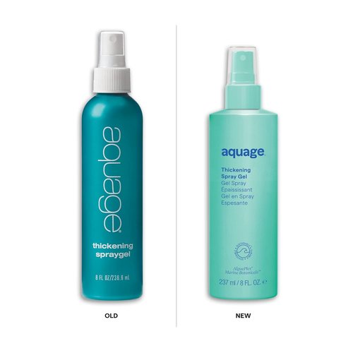 AQUAGE Thickening Spray Gel - Adds Body & Vitality for Fine Hair - 8 oz Infused with Sea Botanicals