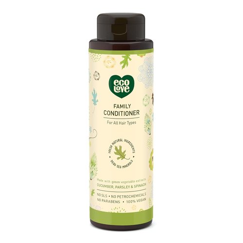 ecoLove Natural Conditioner - Organic Cucumber Extract - Vegan & Cruelty-Free - 17.6 oz