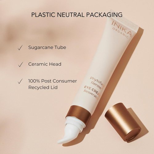 INIKA Organic Phytofuse Renew™ Eye Cream - Ultimate Anti-Aging Formula for Dark Circles & Fine Lines | All-Natural, Vegan