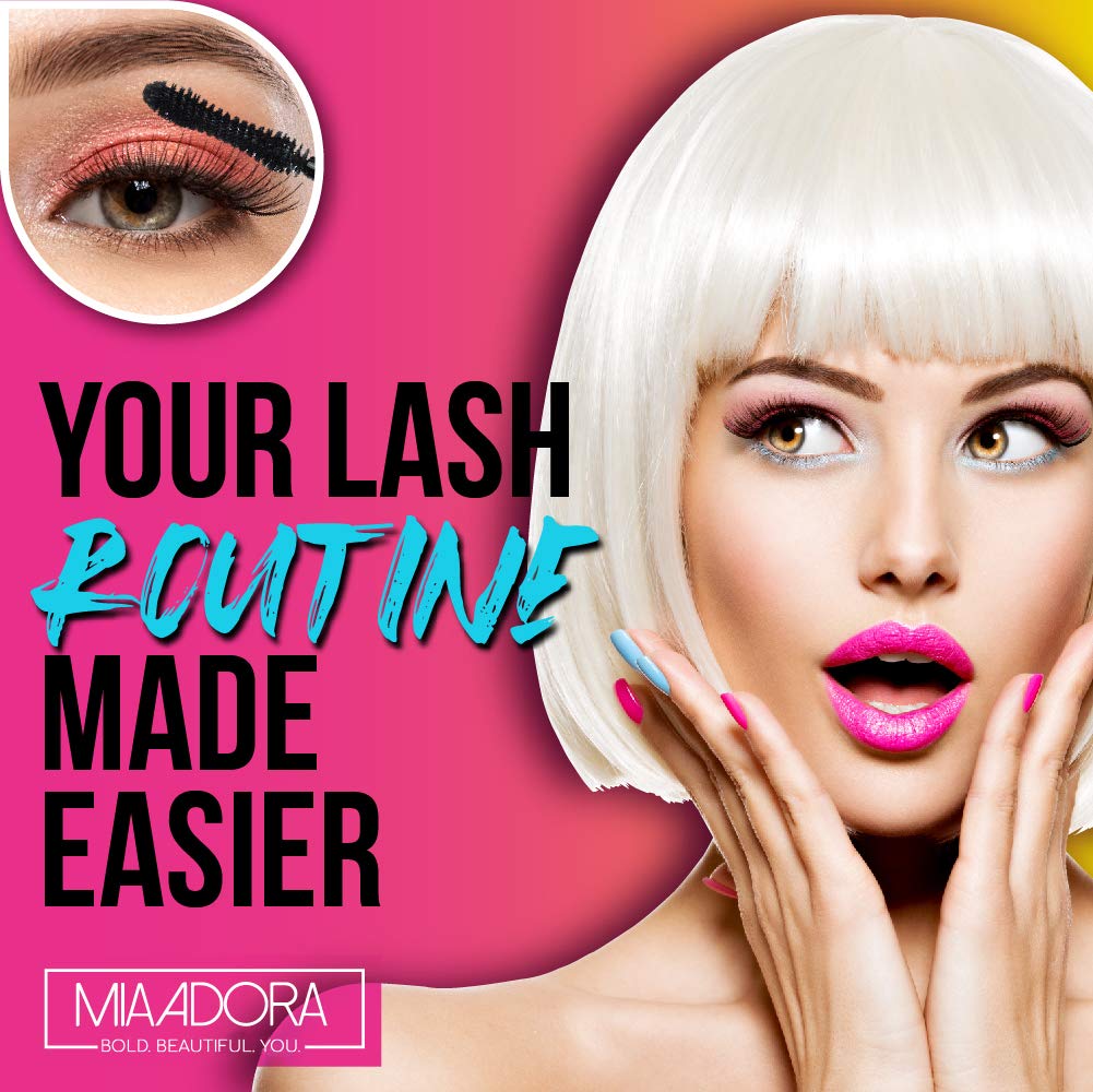 Skiennix 400X Pure Silk Fiber Lash Mascara - Ultra Black Volume & Length for Thicker, Longer Lashes | Waterproof & Hypoallergenic