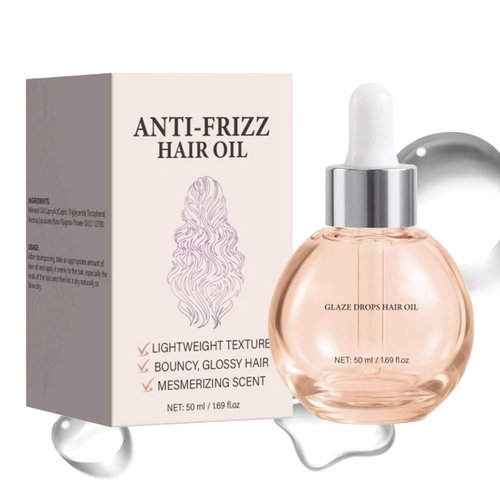 NwxuNt Hair Gloss Oil, Anti-Frizz Glaze Drops - Hair Treatment Oil for Smooth Shiny Hair, Hydrating Nourishing Serum for Frizz Damaged Dry Hair, Daily Use at Home Salon Hair Care