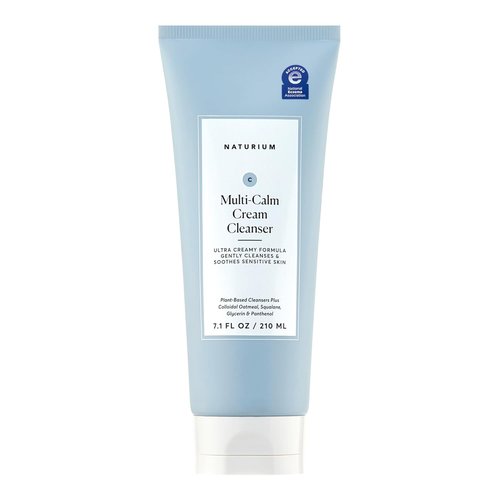 Naturium Multi-Calm Cream Cleanser - Hydrating Face Wash for Eczema-Prone Skin | 210 mL / 7.1 fl oz