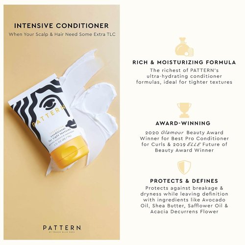 PATTERN Beauty Texture Travel Kit - Perfect for Curly & Coily Hair 3a-4c | Includes Leave-In Conditioner, Intensive Conditioner & Cleansing Shampoo