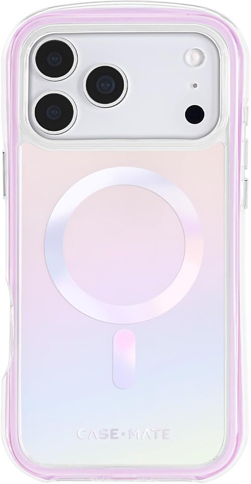 Case-Mate Jelly Pop Soap Bubble iPhone 17 Pro Max Case - Stylish Iridescent Design with 16ft Drop Protection | MagSafe Compatible