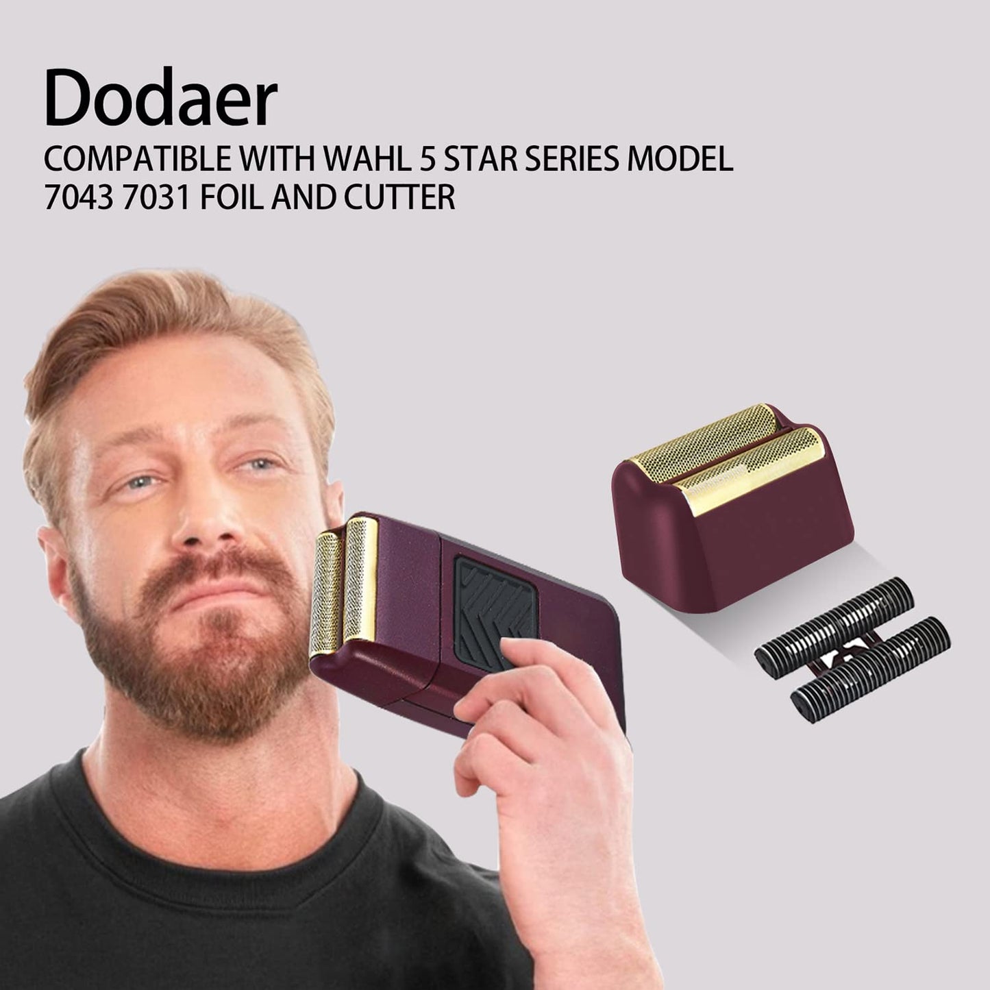 Wahl Professional 5 Star Series Finale Shaver Replacement Foil & Cutter Assembly - Super Close Shaving (Red)