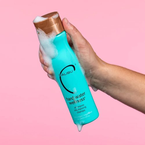 Malibu C Hard Water Wellness Shampoo - Hydrating, Sulfate-Free Hair Care for Hard Water - Removes Minerals and Buildup