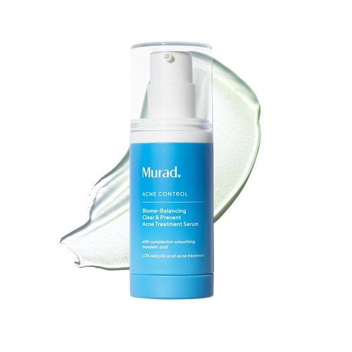 Murad Biome-Balancing Acne Treatment Serum - Salicylic, Mandelic & Glutamic Acid for Clear Skin | 1.0 Fl Oz