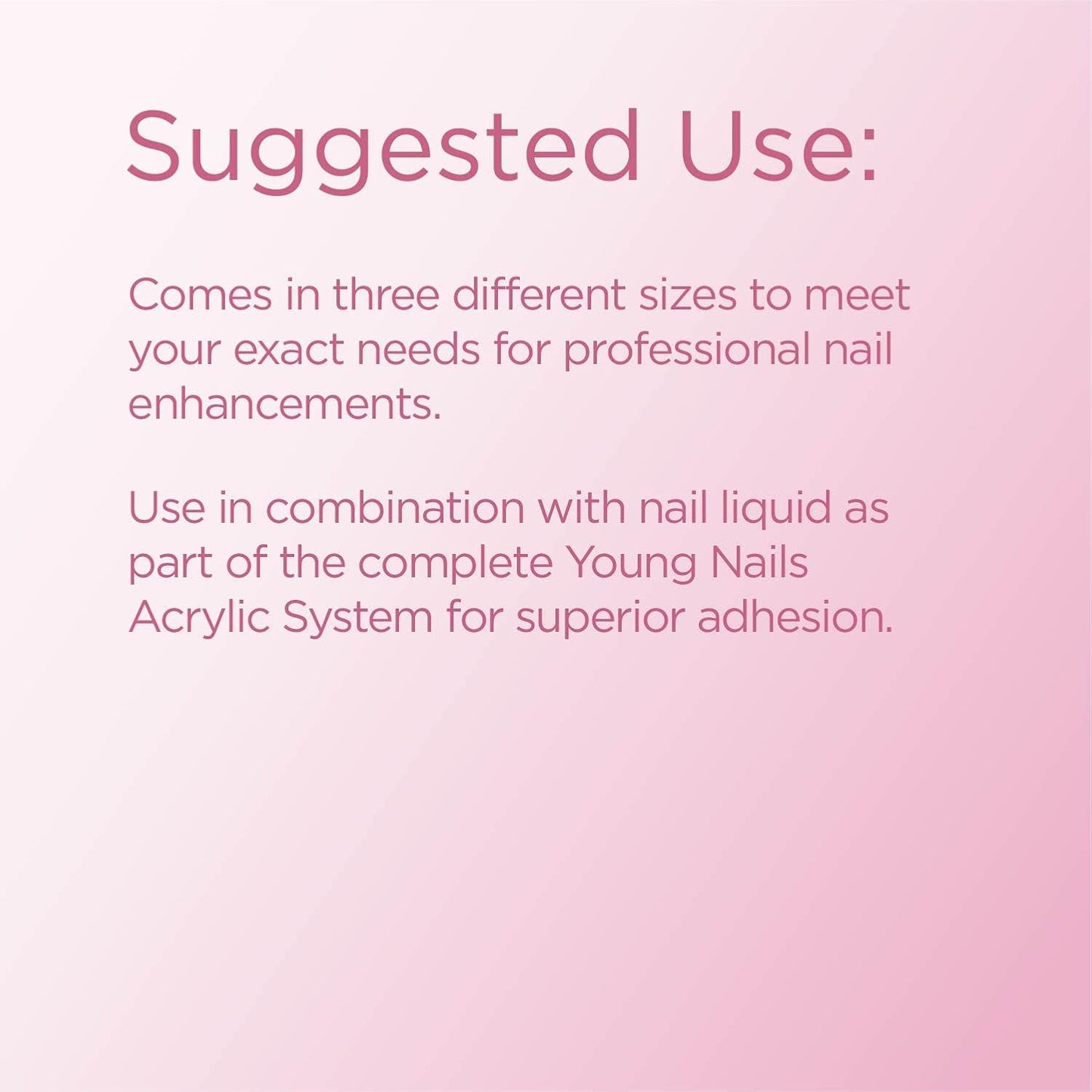 Young Nails Acrylic Powder - Flawless Consistency & Superior Adhesion - Available in 45g, 85g, 660g