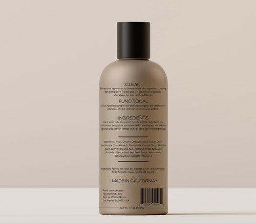 HygieneLab Face Wash - EWG Verified Gentle Hydrating Cleanser with Aloe & Vitamin C (5 fl oz)