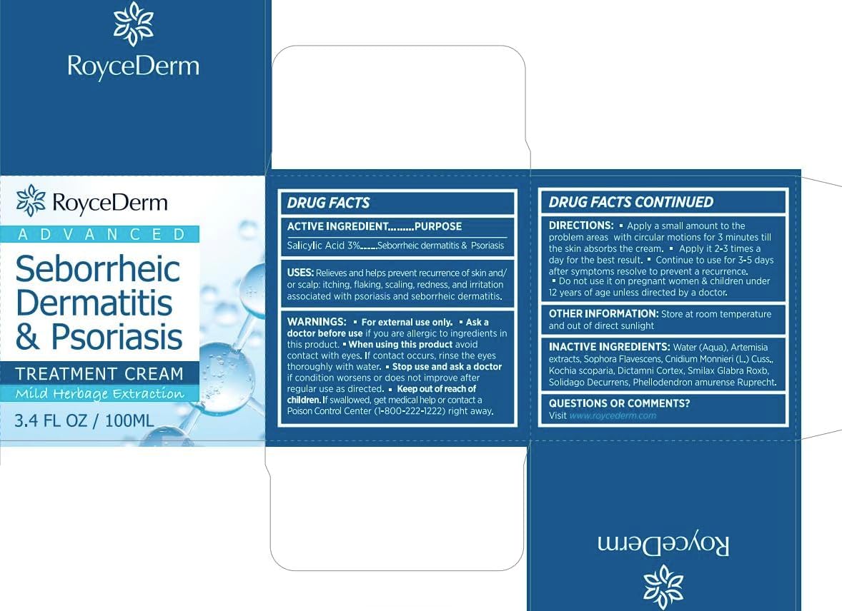 Seborrheic Dermatitis & Psoriasis Cream by [Brand Name] - Scalp Therapy Set for Itching Relief & Flaking Control
