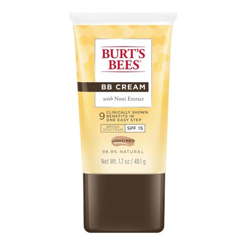 Burt's Bees BB Cream - SPF 15 Tinted Lotion for All Skin Types | 98.9% Natural, Light to Medium, 1.7 oz