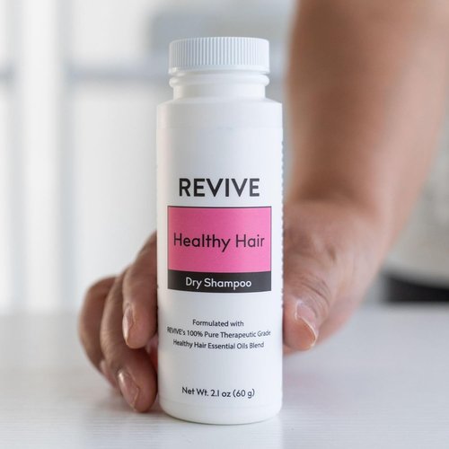 Revive Essential Oils Dry Shampoo Powder - Absorbs Oil, No Residue | Rosemary Scent (2 oz)