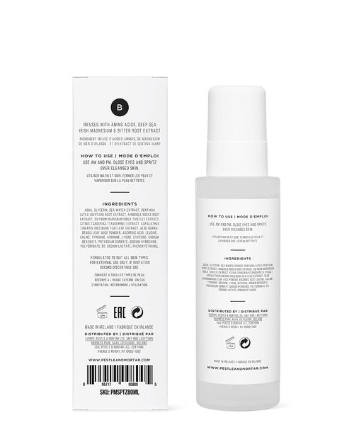 Pestle & Mortar Balance Ultra-Fine Face Mist - Hydrating Facial Spray with Deep Sea Magnesium | 2.71 Fl Oz