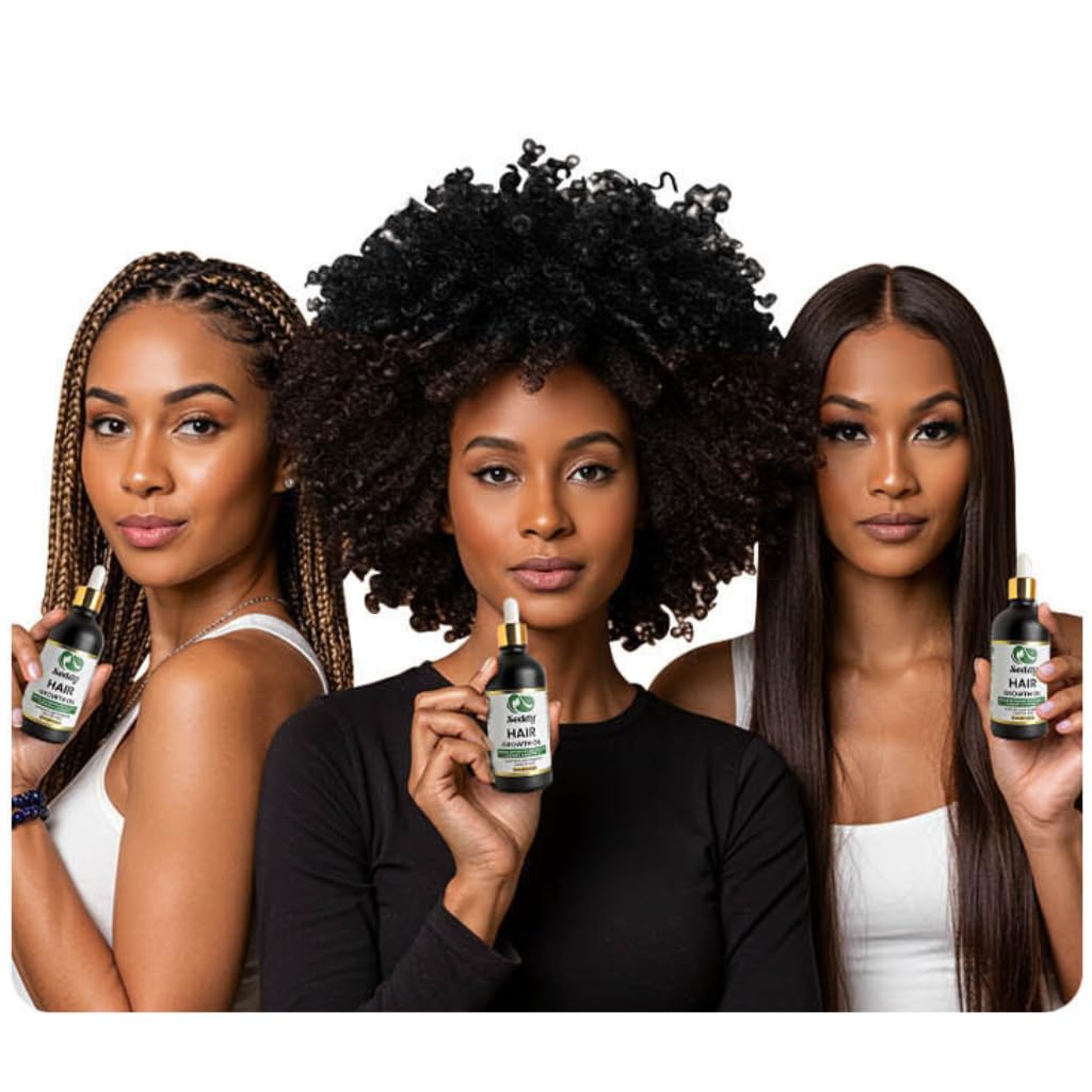 Seddy Hair Growth Oil - Nourishing Scalp Treatment with Biotin & Caffeine for Thinning Hair - 3.4 fl oz