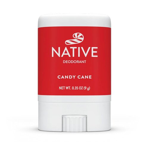 Native Candy Cane Mini Deodorant - Refreshing Holiday Scent | 0.35oz Travel Size