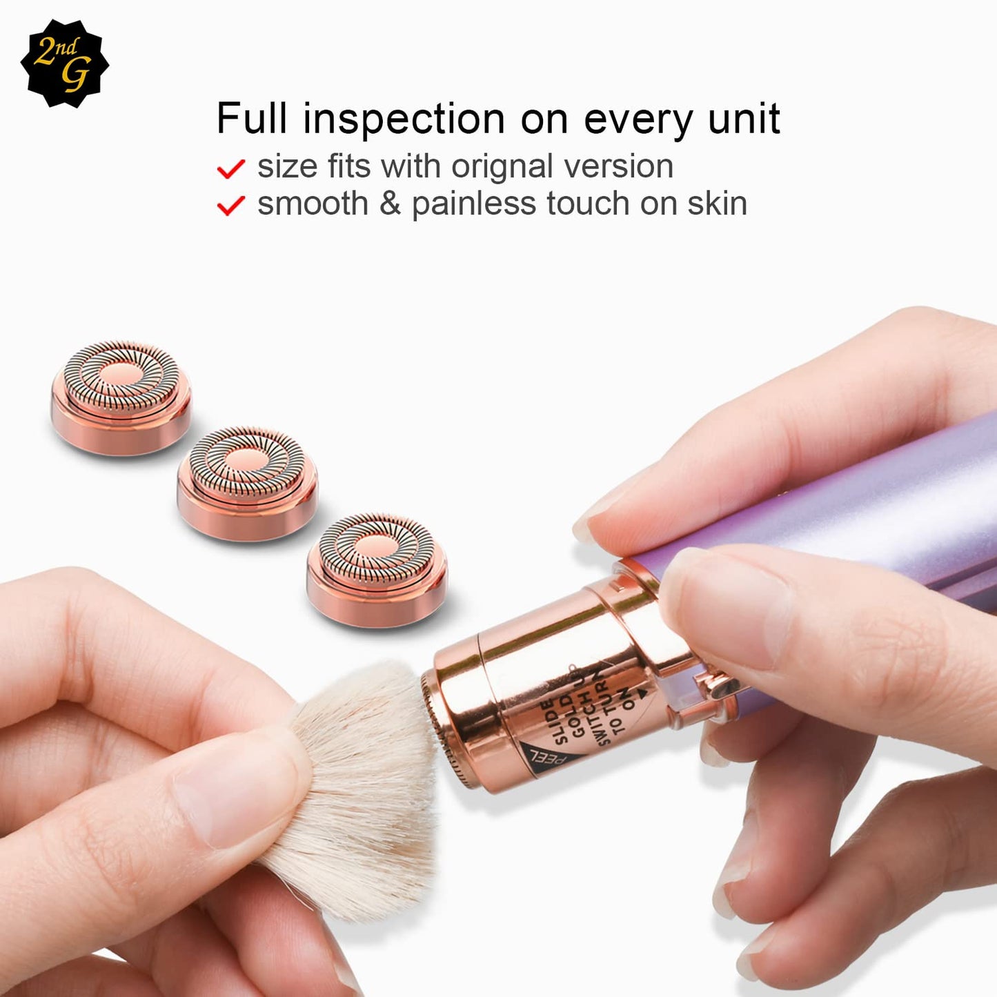 tuokiy Replacement Heads for Flawless Finishing Touch facial Hair removal,replacement heads for flawless facial hair remover gen 2