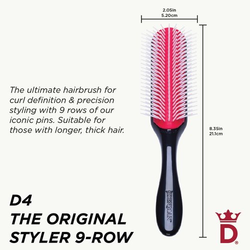 Denman Styler 5 Row Hair Brush - Effortless Styling for All Hair Types | Durable Design