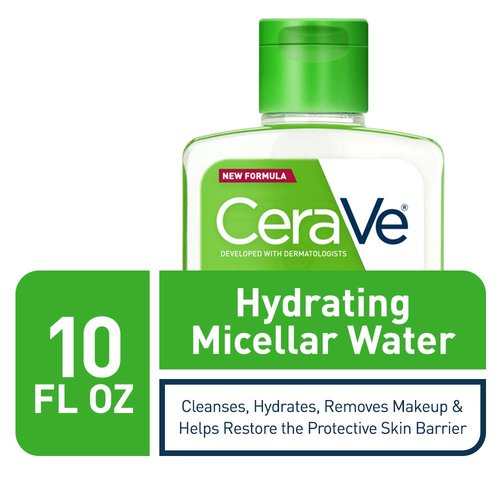 CeraVe Micellar Water - Hydrating Facial Cleanser & Eye Makeup Remover with Niacinamide | 10 Fl Oz