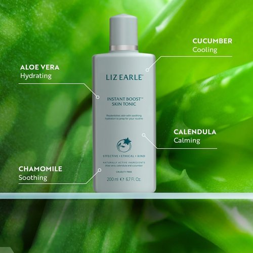 Liz Earle Instant Boost Skin Tonic | Hydrating Facial Toner with Aloe Vera & Calendula for Dry Skin (200 ml)