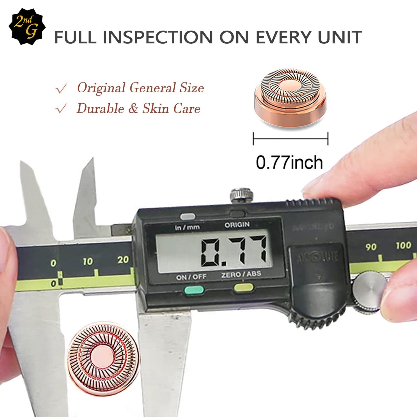 tuokiy Replacement Heads for Flawless Finishing Touch facial Hair removal,replacement heads for flawless facial hair remover gen 2