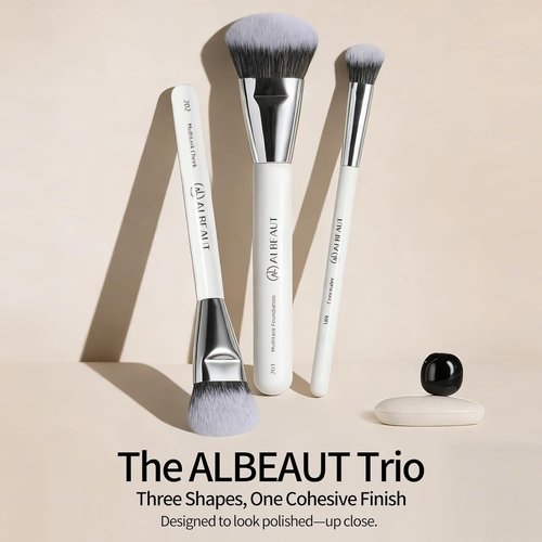Albeaut Makeup Brush - Angled Foundation & Concealer Blending Tool for Flawless Application