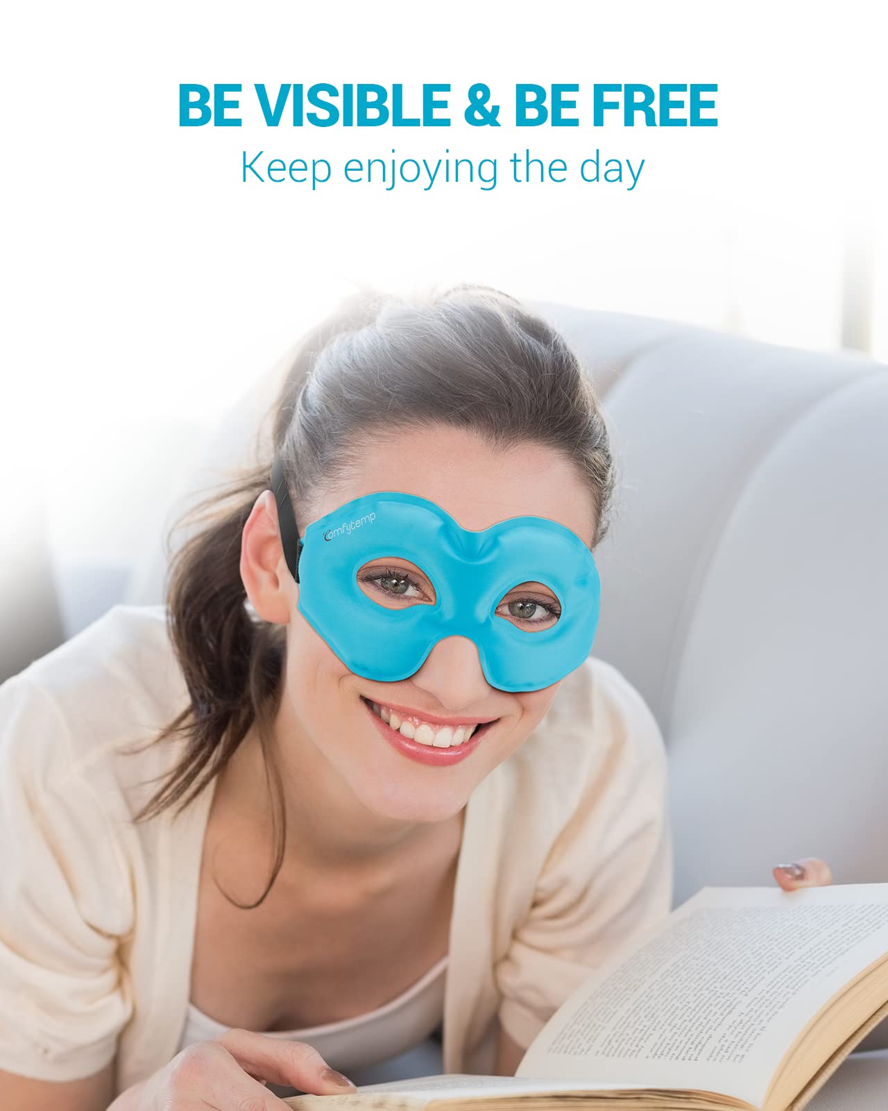 Comfytemp Cold Gel Eye Mask and Neck Shoulder Ice Pack Wrap Bundles