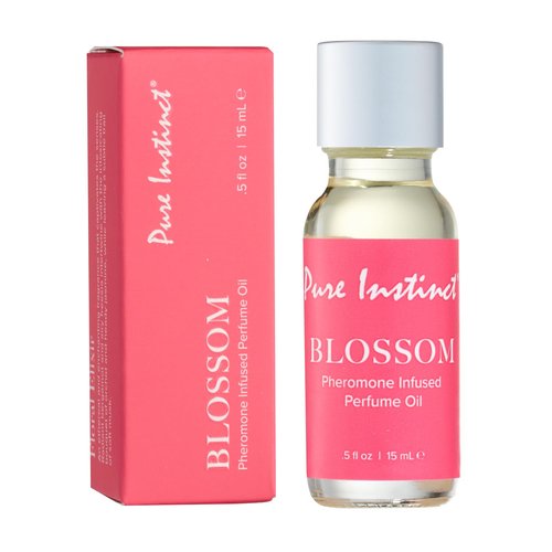 Pure Instinct BLOSSOM The Original Pheromone Infused Essential Oil Perfume Cologne - For Her Women - TSA Ready (Dropper Bottle 0.5 Fl. Oz./15mL)