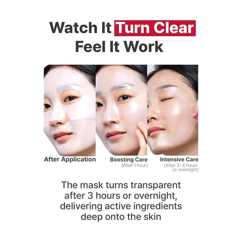 Illiyoon Ceramide Ato Concentrate Gel Face Mask - Hydrating Overnight Hydrogel Mask with Hyaluronic Acid | 34g x 4ea, Pore Tightening, Glass Skin Glow