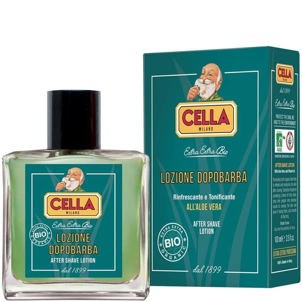 Cella Milano Aloe Vera After-Shave Splash - Invigorating & Cooling Formula | 100 ml - Classic Barbershop Scent