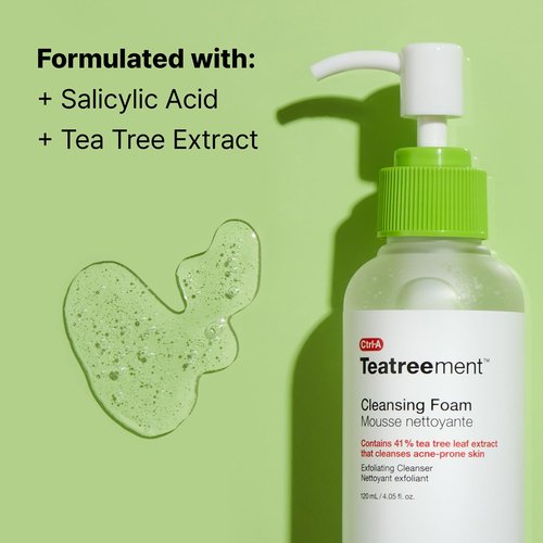 Dr.Jart+ Teatreement Cleansing Foam - Korean Face Wash for Oily Skin | 4.05 Fl Oz