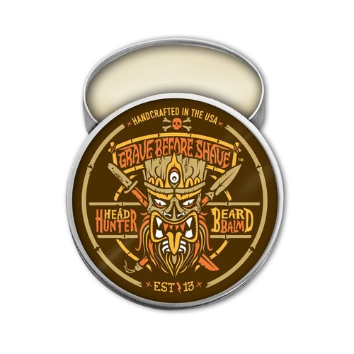 Grave Before Shave™ Head Hunter Beard Balm - Tropical Summer Aroma | 2 oz. Size