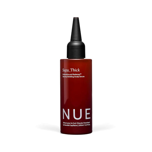 The Nue Co. Supa Thick Hair Serum - Lightweight Hair Growth & Shedding Solution - Vegan Scalp Serum for All Hair Types | 4 oz (100 mL)