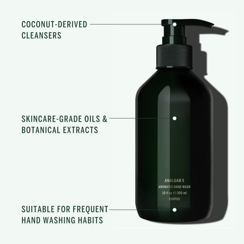 Corpus - Amalgam 5 Aromatic Hand Wash with Argan Oil & Vitamin E | Vegan, Non-Toxic Cleanser (10 fl oz)