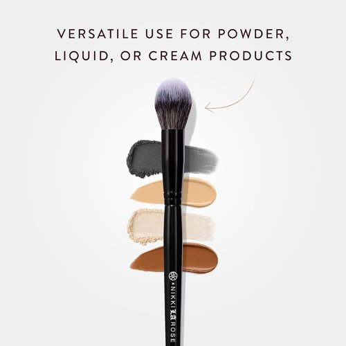 BK Beauty - Nikki La Rose N14 Precision Concealer Brush - Multi-Tasking Tapered Design for Under-Eye & Small Areas
