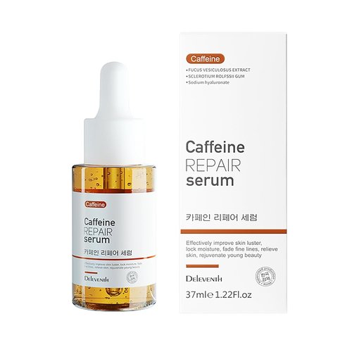 DEleventh Caffeine Repair Face Serum - Natural Extracts for Anti-Aging & Hydration | 37ml