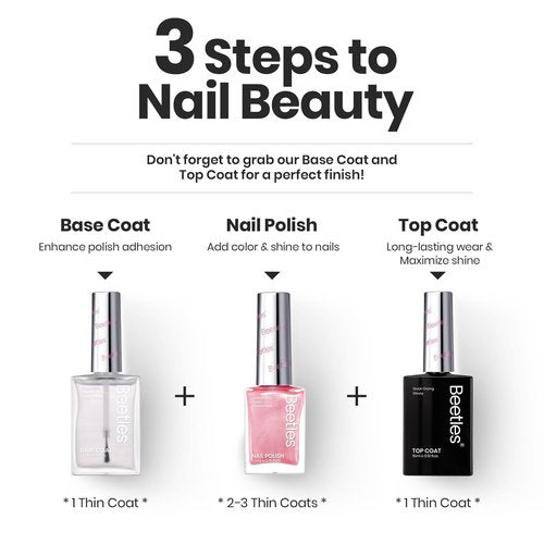Beetles Nail Polish Set, 6 Colors Pearl Nail Polish Kit Pastel Pearl Shimmer Pink Orange Blue Green Dreamy Swirl Quick Dry Fingernail Polish Gifts for Women Salon DIY Manicure Kit - Easter Nails Art