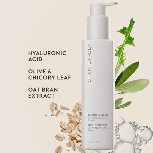 **Shani Darden Skin Care Cleansing Serum - Gentle Hydrating Gel Facial Cleanser with Hyaluronic Acid | 4 fl oz**