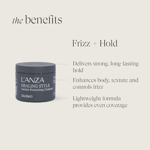 L'ANZA Healing Style Sculpting Paste - Strong Hold Hair Styling & Definition - 3.4 Fl Oz