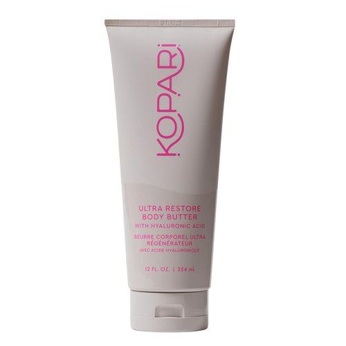 Kopari Jumbo Ultra Restore Body Butter - Whipped Lightweight Formula with Hyaluronic Acid & Mango Seed Butter | 12 oz Coconut