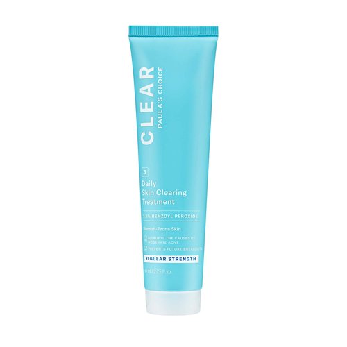 Paula's Choice CLEAR Daily Skin Clearing Cream, All Over Face Acne Treatment with Benzoyl Peroxide, Treats and Prevents Mild to Severe Acne & Breakouts, Fragrance-Free, 2.25 fl oz