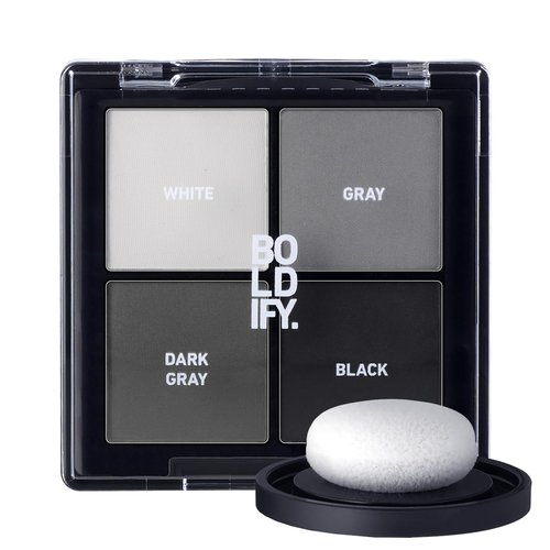 BOLDIFY Hairline Powder - Water-Resistant Root Touch Up Hair Color for Gray Coverage - 24-Hour Stain-Proof, Mess-Free Hair Powder for Thinning Hair - Sample Kit, Grays