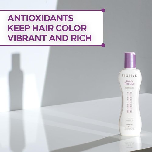 BioSilk Color Therapy Lock & Protect - Prevent Color Loss & Strengthen Hair | 5.64 Oz, Sulfate-Free