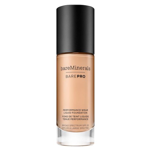 bareMinerals Barepro Liquid Foundation - Full Coverage SPF 20, Breathable & Vegan, Natural Matte Finish