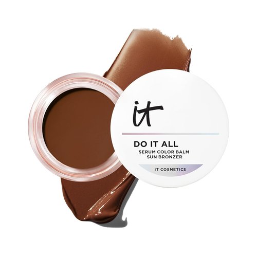 IT Cosmetics Do It All Serum Color Balm - Blendable Blush & Bronzer with 24HR Hydration, Hyaluronic Acid & Peptides - 0.63 oz